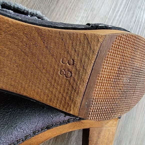 Sanita Drea distressed leather clog bootie 38 7.5 - Picture 6 of 9